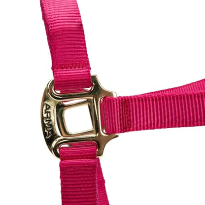 Shires ARMA Adjustable Nylon Halter - color: Raspberry, size: Cob