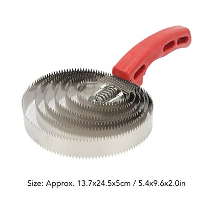 Curry Comb 6 Turns Stainless Steel Itch Relief Horse Brushes for Anim