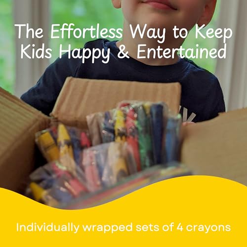 CrayonKing 200 Bulk Crayons, 50 Individually Wrapped 4-Packs - style: 50 Sets of 4-Packs in Cello (200 Ct)