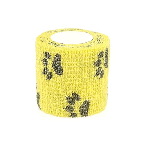 Self Adhesive Bandage Wrap Animal Cohesive Bandage Self Adherent Wrap First Aid Tape for Dogs Cats Horses Birds & Wrist Healing Ankle Sprain (2 Inch Mixed Cat Paw 12 Rolls) - color: 2 Inch Mixed Cat Paw 12 Rolls