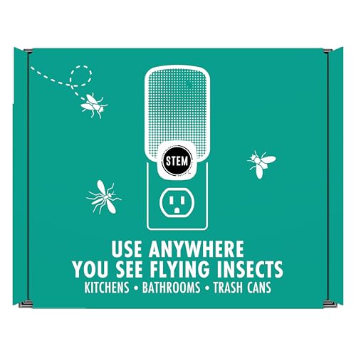 STEM Flying Insect Light Trap Refill Cartridges, Indoor Fruit Fly Trap, Insecticide-Free Pest Control for Home, Attracts and Traps Insects, Official STEM Refills - 6 Count - size: 6 Cartridges, style: 6 Cartridge Refill