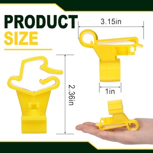Pangda 60 Pack T Post Insulators Electric Fence for Farm Polytape, Yellow - color: Yellow