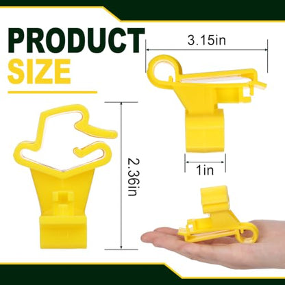 Pangda 60 Pack T Post Insulators Electric Fence for Farm Polytape, Yellow - color: Yellow