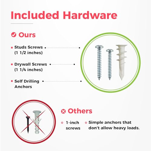 TIDYME Garage Tool Organizer Wall Mount - 48 inches - Sturdy Storage Rack with Adjustable Hooks, Anti-Rust - Easy Installation, 300lbs Capacity - Garden Tool Organizer (03 Racks & 06 Hooks) | 300 lbs, anti-rust carbon steel, garden tool organizer & storag