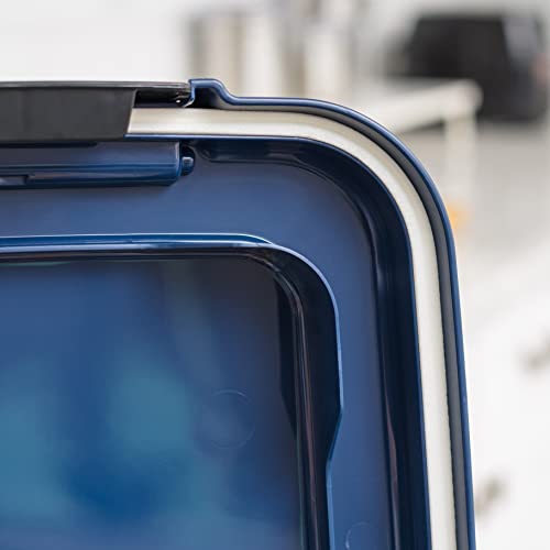 IRIS USA Dog Food Storage Container, Up to 40 lbs, Navy, Made in USA - color: Navy, size: 40 lbs
