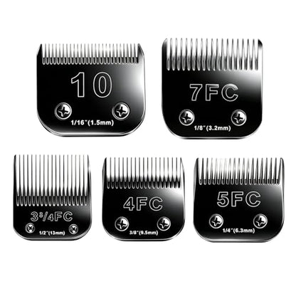 5PCS Dog Grooming Blades Compatible with Andis Cliper - color: #10