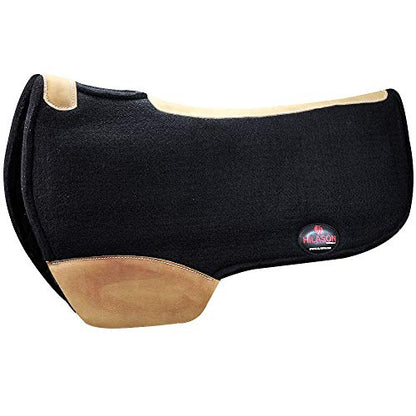 HILASON Western Wool Felt Horse Saddle Pad Black