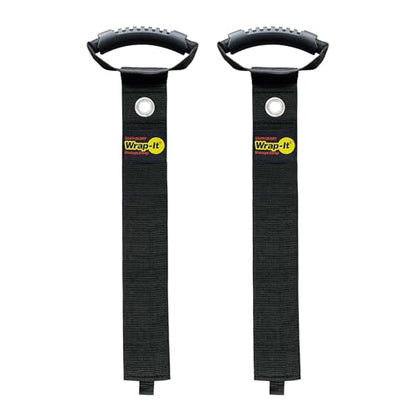 Easy-Carry Wrap-It Storage Straps - 36” (2-Pack) Black with Grommet - color: Black, size: 36" (2 Pack) with Grommet