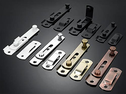 4 Packs Brushed Nickel Stainless Steel Barn Door Latch flip Door Latch - color: Brushed Nickel