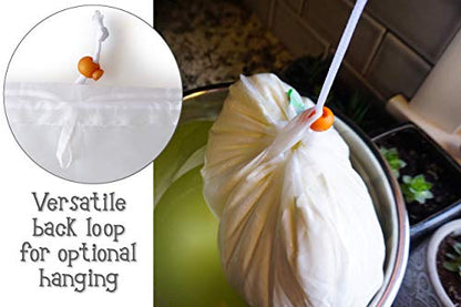 Greek Yogurt Strainer Pouch, Ultra-Fine 100 Micron Nylon (16"X9")