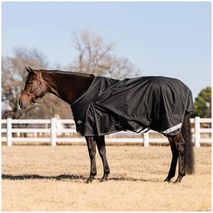 PROFESSIONAL'S CHOICE 1200D Ripstop Horse Turnout Rain Sheet - color: Black, size: 74"
