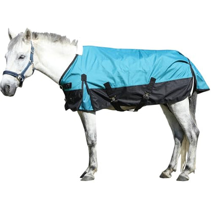 LEAFOREST 1200 Denier Waterproof Mini Shetland Rug Pony Rug Foal Rug Turnout Rug (no Filling) Blue Black 36IN - color: Blue Black, size: 36IN