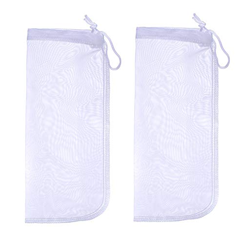 ALEGI Aquarium 180 Micron Extra Fine Media Filter Bag, 10"x3.9", 6 Pack - size: 10"*3.9" (6 pack)
