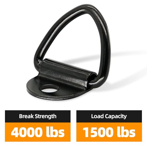 24 PCS V Ring Tie Down Anchors 2" Diameter Steel - size: 24PCS