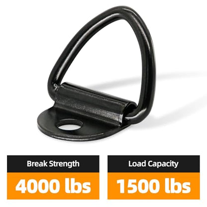 24 PCS V Ring Tie Down Anchors 2" Diameter Steel - size: 24PCS