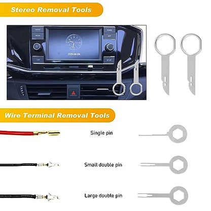 GOOACC 19Pcs Trim Removal Tool Set with Storage Bag - color: Green