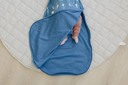 Woolino 4 Season Ultimate Baby Sleep Sack, Merino Wool Baby Sleeping Bag, Organic Cotton Outer, Adjustable 2-24 Months Size Fits Infants & Toddlers - Hot Air Balloon - color: Hot Air Balloons