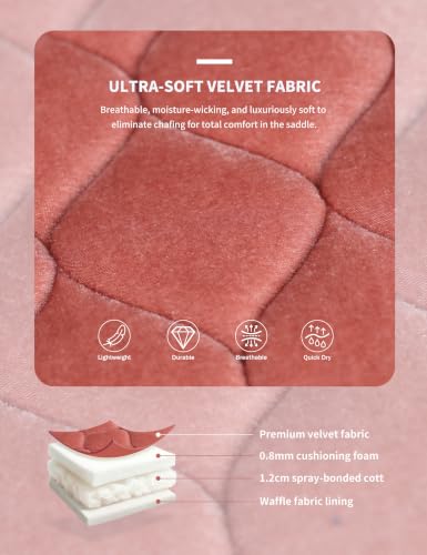 Harrison Howard Close Contact Horse Saddle Pad for Jumping, w/Velvet Hue - color: Light Salmon Pink
