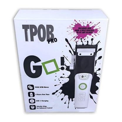 TPOB Professional Barber Hair Clippers (White) - color: White