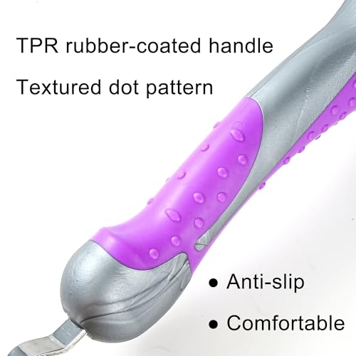 Horse Hoof Pick with Dual Brush,TPR Non-Slip Grip, Farrier Tool Hoof Pick for Horse Hoof Cleaning and Grooming - size: 1 pcs