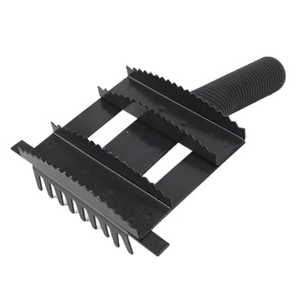 Heavy Duty Livestock Grooming Brush, Dual Sided with Massage Itch Relief Function, Professional Shedding Comb, ABS Iron
