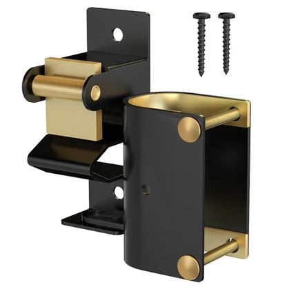JIAHOO One Way Farm Gate Latch, Heavy Duty Gate Latches for Metal Tube Gate | 1 Way Lockable Livestock Gate Latch Hardware, For Cattle Gate Horse Corrals, Ranches, Pastures, Pet Cages - style: One Way Latch