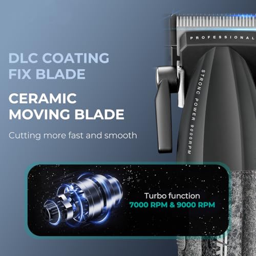 VGR 640 Professional Hair Clippers for Men with Clipper Trimmer Set, Black - color: Black