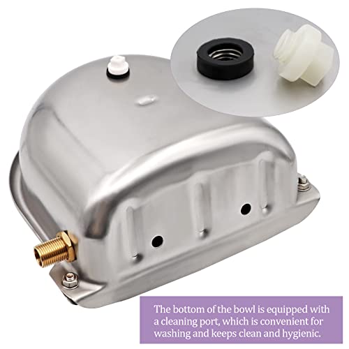 Automatic Dog Water Bowl with Brass Float Valve and Drain Hole
