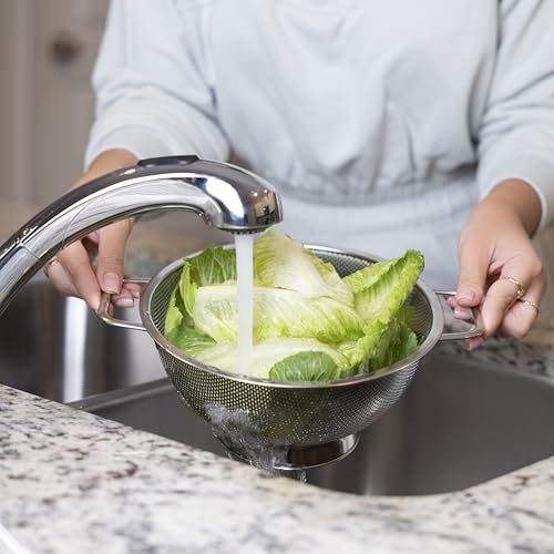 Fox Run Stainless Steel Colander, Medium 3 Quart Pasta Strainer - size: 3 Quart, Standard