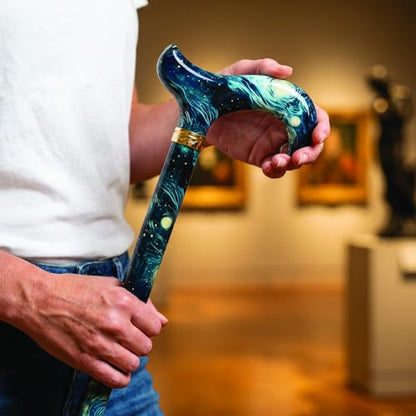 Royal RC Canes Walking Sticks for Men and Women - Stylish Designer Fashionable Adjustable Derby Canes - Lightweight Aluminum Cool Walking Sticks with HD Patterns - color: Blue, Green, and Yellow (Multicoloured)