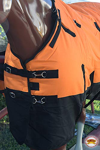 Hilason Horse Blanket - Waterproof Winter Turnout Sheet - size: 78 In