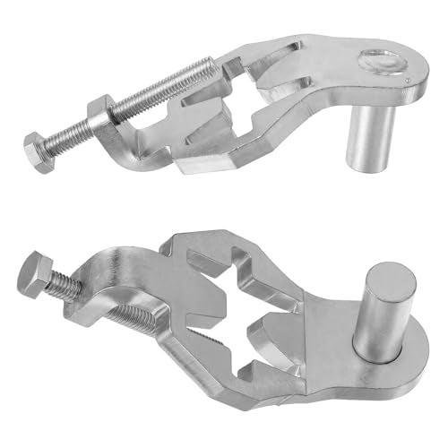T-Post Gate Hinge Pins Heavy Duty 5/8 Inch 2 Pack T Post Gate Hinge Kit for Farm Garden Backyard Gates Hanger Easy Install