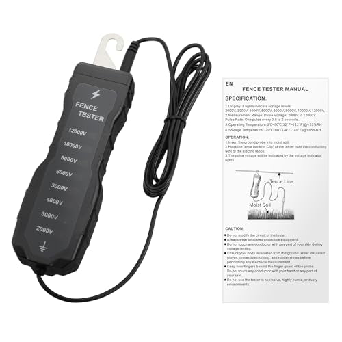 Electric Fence Tester,2000V-12000V Fence Voltage Tester