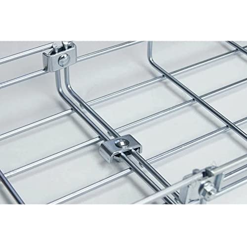 Gridwall Joining Clip , JruiZhp 10 Pcs Silvery Wire Grid Panel Connector Grid Panel Joiner Connectors Grid Wall Clamps Grid Connectors, for Wall Grid Panels (Galvanization)