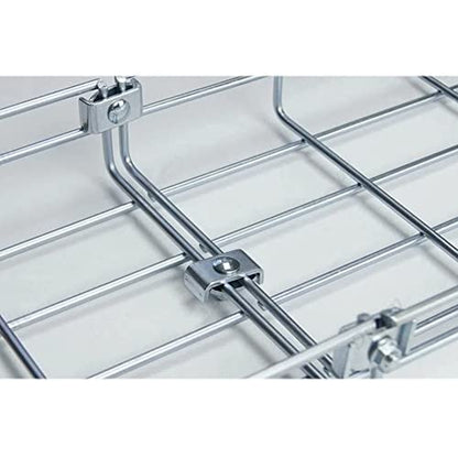 Gridwall Joining Clip , JruiZhp 10 Pcs Silvery Wire Grid Panel Connector Grid Panel Joiner Connectors Grid Wall Clamps Grid Connectors, for Wall Grid Panels (Galvanization)
