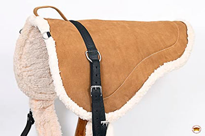 HILASON Bareback Pad Western Saddle Pad with Breast Collar - Shock Absorbing
