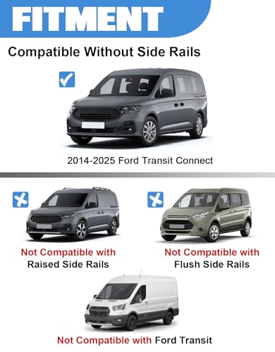 FengYu 500lbs Van Ladder Roof Rack for Ford Transit Connect 2014-2025 - size: Fit for Transit Connect 2014-2025