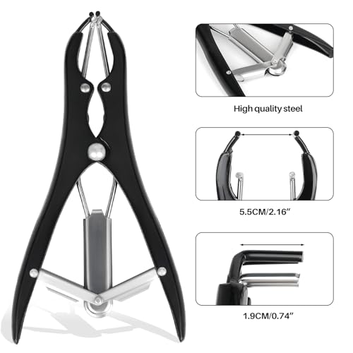 Goat Banding Kit,Castration Bander with 100Pcs Rubber Castration Rings,Balloon Expander Pliers Tool