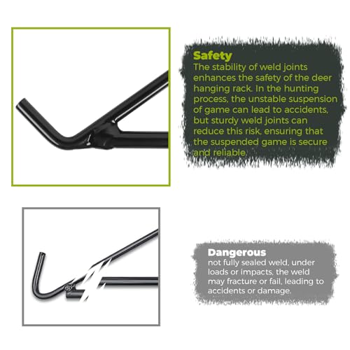 Highwild Game Hoist Gambrel & Deer Hanger Kit, 700 LB Deer Hoist