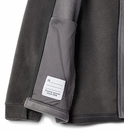 Columbia Youth Steens Mountain II Fleece Jacket - color: City Grey/Shark, size: 3-6 Months
