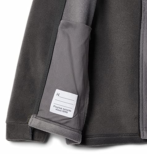 Columbia Youth Steens Mountain II Fleece Jacket - color: City Grey/Shark, size: 6-12 Months