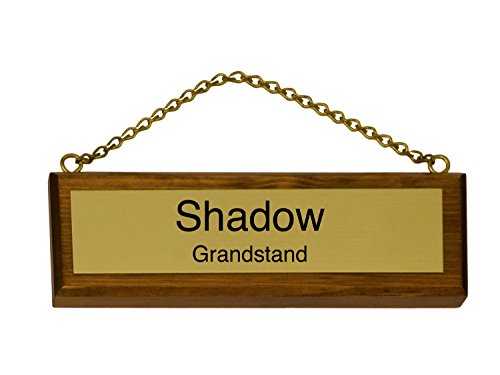 Customized Solid Wood and Brass Stall Plate