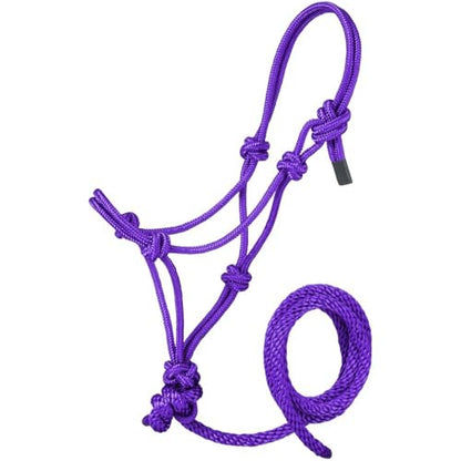Tough1 Miniature Poly Rope Halter with Lead - color: Purple, size: Small