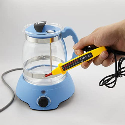 Portable Voltage Tester Tools with LED Lights, AC/DC Voltage Detector Pen, Test Range 6-380V