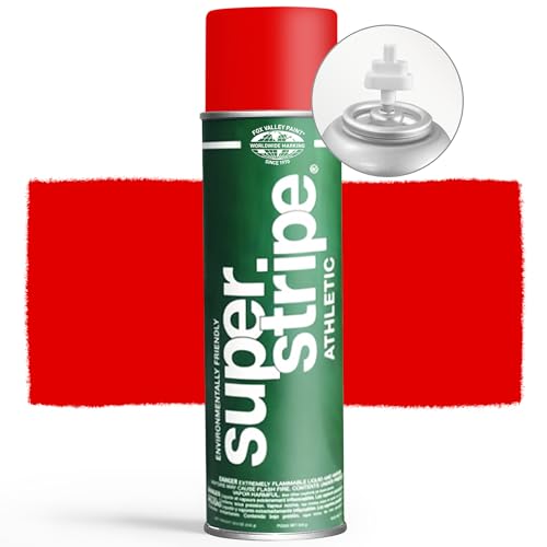 Fox Valley Athletic Field Striping Paint 18 oz Pack of 6, Red - color: Athletic Red