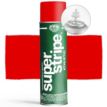Fox Valley Athletic Field Striping Paint 18 oz Pack of 6, Red - color: Athletic Red
