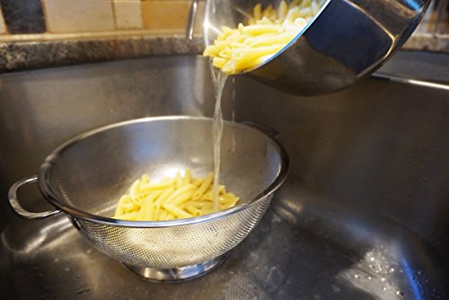 RSVP International International Endurance Stainless Steel Precision Pierced Colander, 5-Quart (Punch-5), Silver - size: 5-Quart
