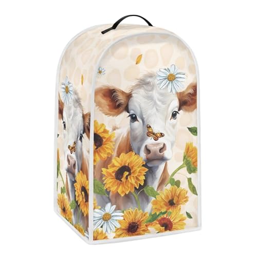 Cow Kitchen Appliance Covers Food Processor Cover Polyester Coffee Maker Cover or Toaster Cover Stain Resistant Blender Cover for Stand Mixer Kitchen Home Soft - color: Cow