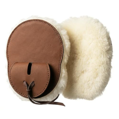 Mohair Cinch Buckle Guard for Horse Equine Strap Girth Buckle Guard Covers Leather Cinch End Protectors Cushioned Fleece Leather Horse for Western Mohair & English Girth