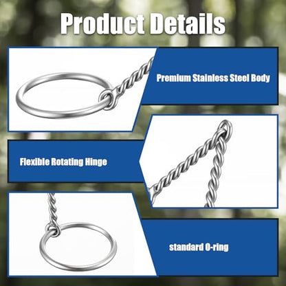 Stainless Steel Ring O & d Snaffle Bit for Horses Snaffle Mouth Gentle Horse Pony Bit with Copper Roller for Training, Western & English Riding - size: Mouth Spacing 125mm, style: O-ring Twisted Wire